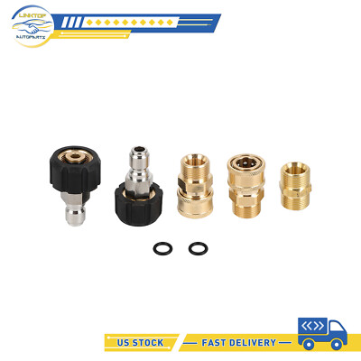 #ad 5 Pcs 5000 PSI Pressure Washer Adapter Set For Pressure Washers Hose and Guns $21.26