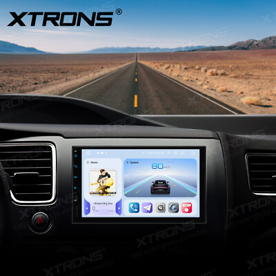 XTRONS 2 DIN Android 14 CarPlay Head Unit 8GB 256GB GPS DTS Sound