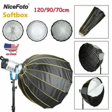 NiceFoto 70/90/120cm Foldable Photography Umbrella Grid Softbox Dome Designed US