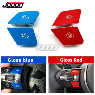 Red & Blue Steering Wheel M1 M2 Button For BMW M3 M4 M5 F80 F82 F83 F20 F30 F36