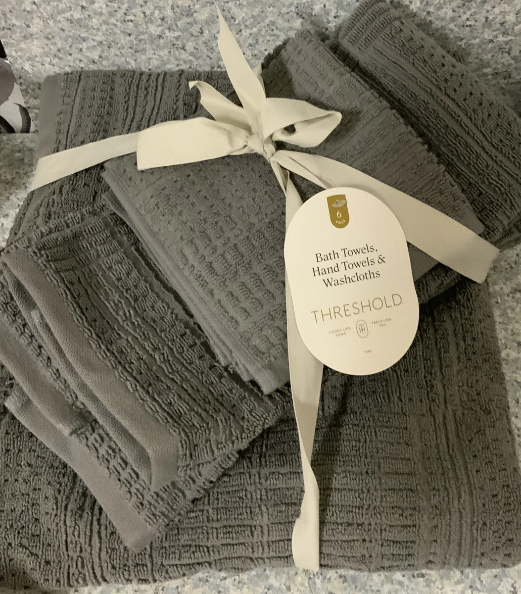 Threshold Modern Bath Towel 5pc Set 100 Cotton One Bath