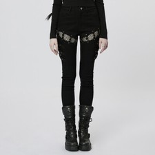 Punk Rave Jeans Hose Bad Faith gothic vampir techno grunge schnallenhose emo 