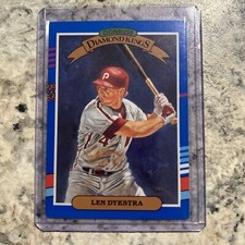 1990 Donruss Diamond Kings Len Dykstra ￼