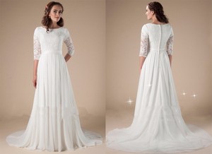 modest lace wedding dresses with sleeves