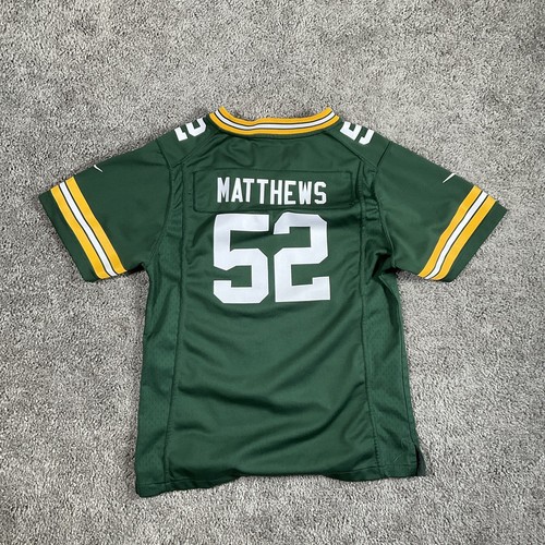 Nike Youth Green Bay Packers Clay Matthews NFL Vintage on Field Jersey XL Stitch - Picture 2 of 10