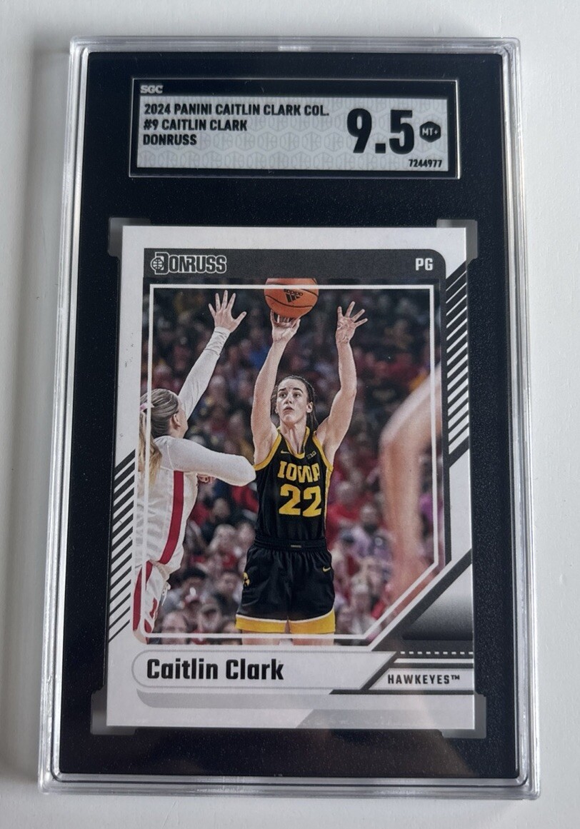 2024 Panini Caitlin Clark Collection - Base Donruss #9 Caitlin Clark SGC 9.5