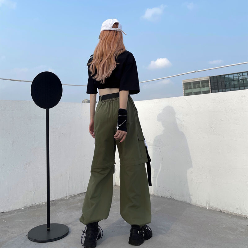 Review for Harajuku College wind bff straps pants YV2081 main image 0