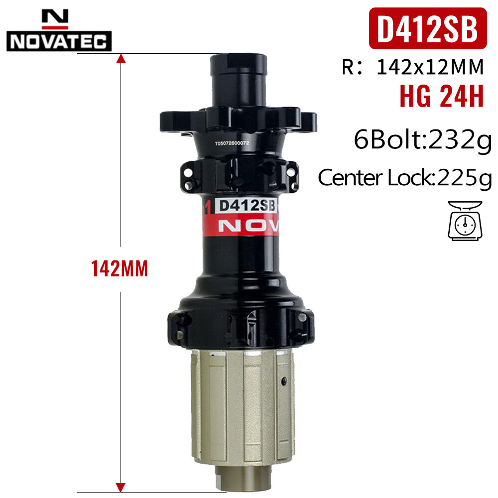 Novatec D411/412SB Center Lock/6 Bolt Disc Brake Hubs Road Bike