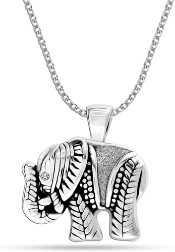 Cute Good Luck Elephant Pendant Necklace 925 Sterling Silver Jewelry Gifts Women - 第 1/4 張圖片