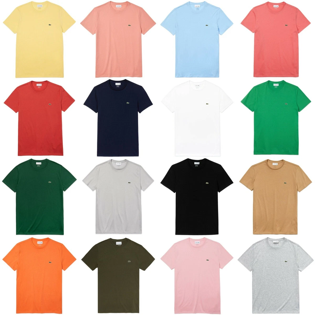 Lacoste Tee - Pima Colours Lacoste - Various BNWT T-Shirt TH6709 | Cotton - eBay