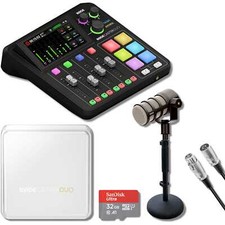 Rode RODECaster Duo Streaming Mixer with Rode Podmic Bundle