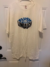 Vintage Jerzees Flush Limbaugh Graphic T Shirt XL Made In The USA