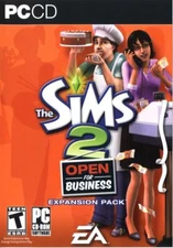 The SIMS 2 OPEN FOR BUSINESS Expansion Pack PC Game Simulation in BOX