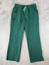 Figs Scrub Pants Womens Medium Large Green Ka...