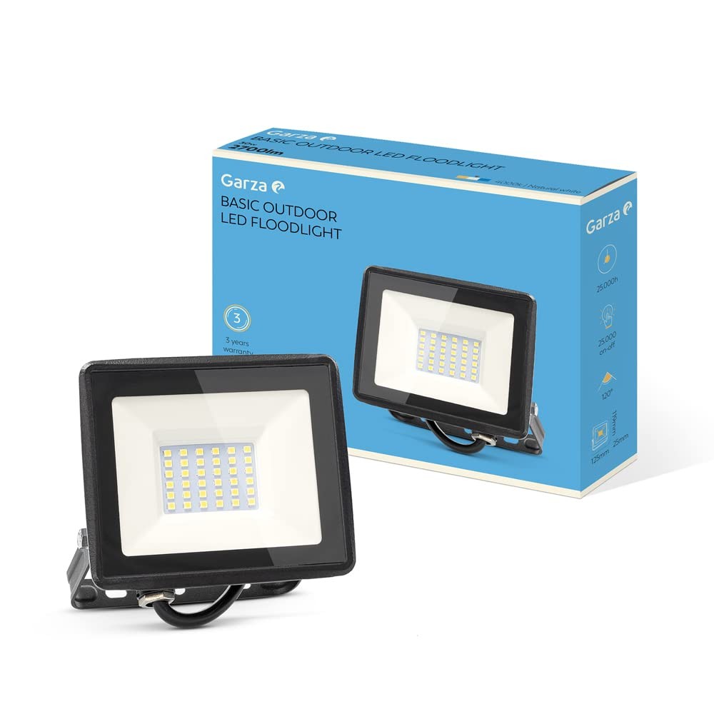Projecteur LED extérieur Basic 30W 4000K lumière neutre IP65 noir