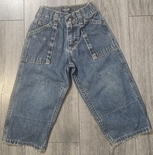 Vintage Y2K OshKosh B'Gosh Denim Jeans Blue Toddlers Size 2T Relaxed Double Knee