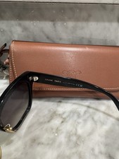 CELINE PARIS Women s Cat Eye Sunglasses Black Frame Gray Tinted UV400 Italy