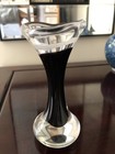 ANTIQUE FLYGSFORS COQUILLE ART GLASS VASE -SIGNED  — photo 1