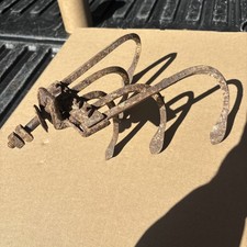 Vintage Old 5 TINE Push Plow CULTIVATOR GARDEN ATTACHMENT Garden Art