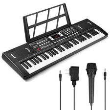 61 Keys Electronic Digital piano, Portable Keyboard Piano with Built-in Speak...