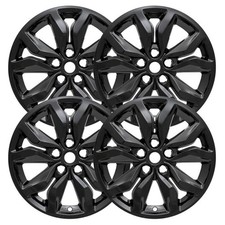 Set of 4 Gloss Black 18" Impostor Wheel Skins for 16-18 Chevy Impala Rim Covers