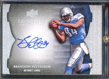 2009 Upper Deck Exquisite BRANDON PETTIGREW Rookie Endorsements Silver Auto /99