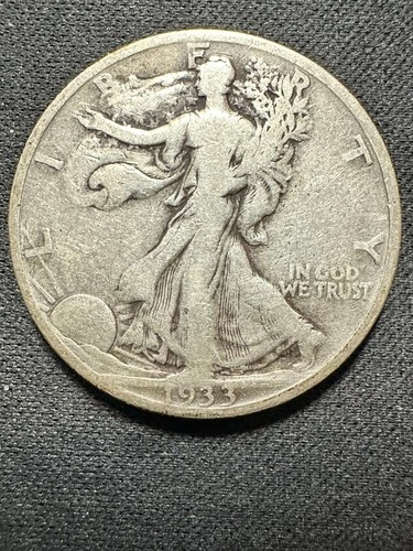 1933-S Walking Liberty Half Dollar - Fine Condition - 90% Silver