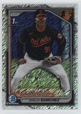2024 Bowman Chrome Prospects Shimmer Refractor Emilio Sanchez #BCP-241 1k9t