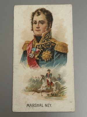 1889 N222 Kinney Bros. Leaders ''Marshal Ney'' Nice Front, Bad Back.  Low Grade.