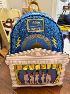 RARE NWT Loungefly Disney Hercules The Musical Sequin Mini Backpack UK Exclusive