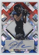 2022 Leaf Metal Draft Red White & Blue Crystals 5/5 Jaivon Heiligh Auto a8x