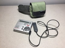 Sony digital mega bass MD minidisc walkman recording MZ-R70 portable case remote