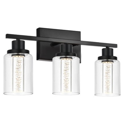 Bathroom Vanity Light Fixtures, 3-Light LED Bathroom Lighting Fixtures Over M...