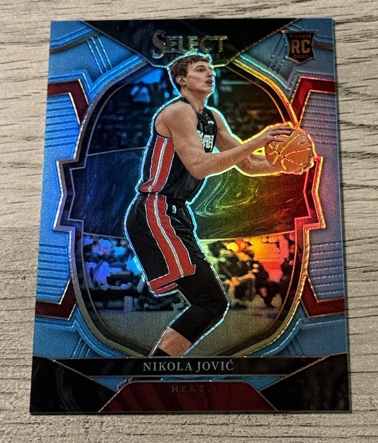 2022-23 PANINI SELECT NIKOLA JOVIC CONCOURSE ROOKIE RC LIGHT BLUE /299 HEAT #91