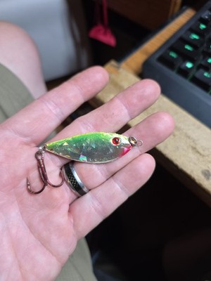 Vintage Little River Prod. Shad-O-Slab Fishing Lure Holographic USA Made Texas