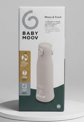 Babymoov Moov & Feed mobiler Flaschenwärmer Akku 37-50°C USB-C unterwegs 340ml