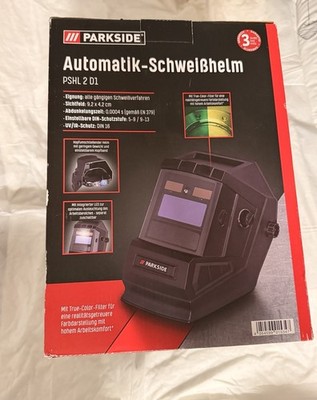 Schweißhelm Parkside PSHL 2 D1 Automatik mit LED Schweißschild Schweißmaske NEU