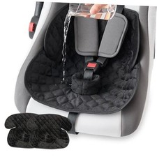 2 Pack Waterproof Piddle Pads Carseat Potty Training Car Seat Black-2 Packs