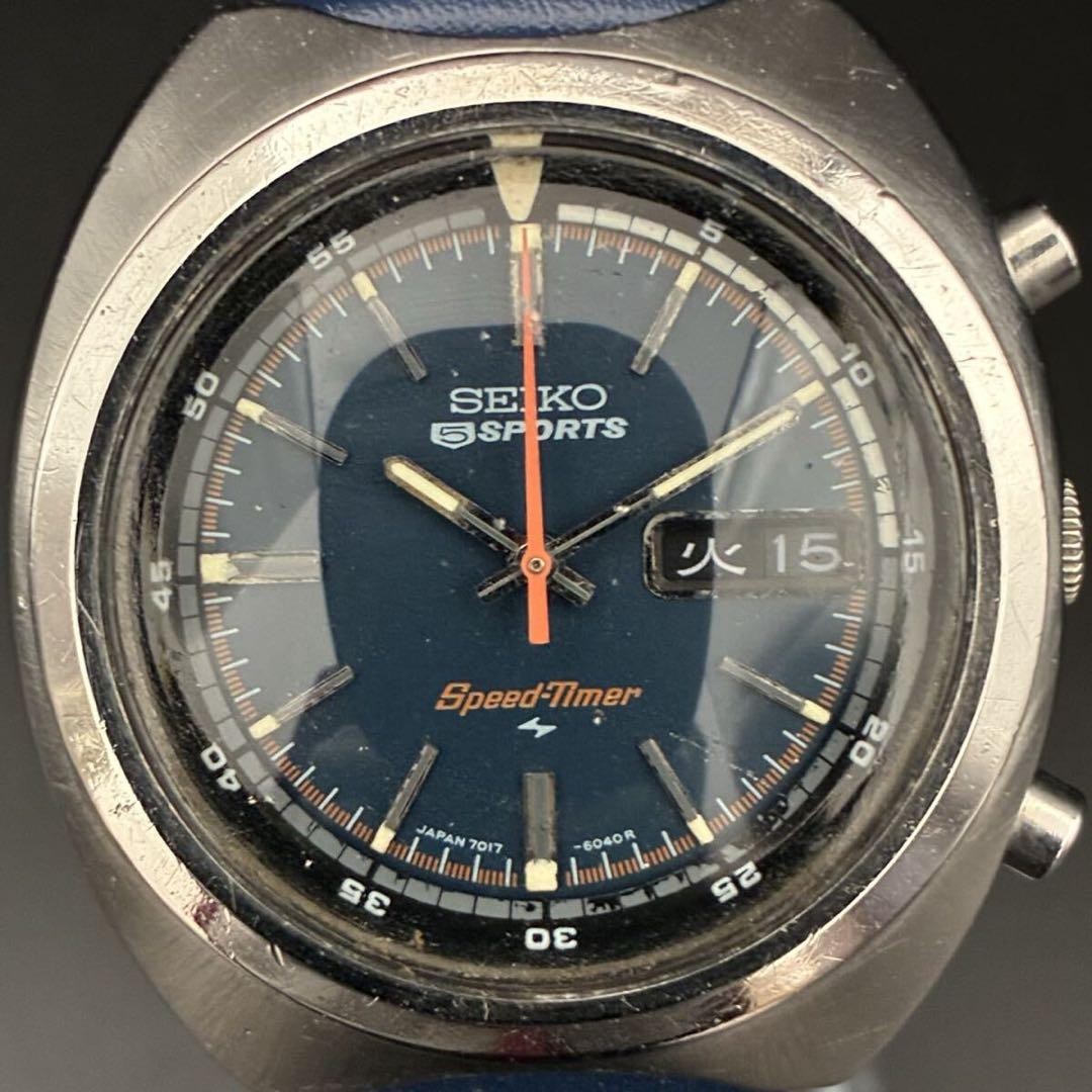 Seiko Speedtimer Automatic Chronograph 40mm Mens … - image 4