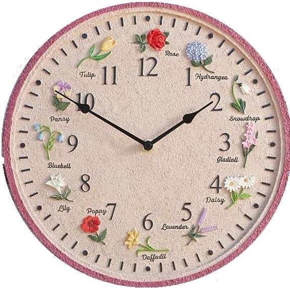 Smart Garden Flora Weather Resistant Wall Clock 30cm