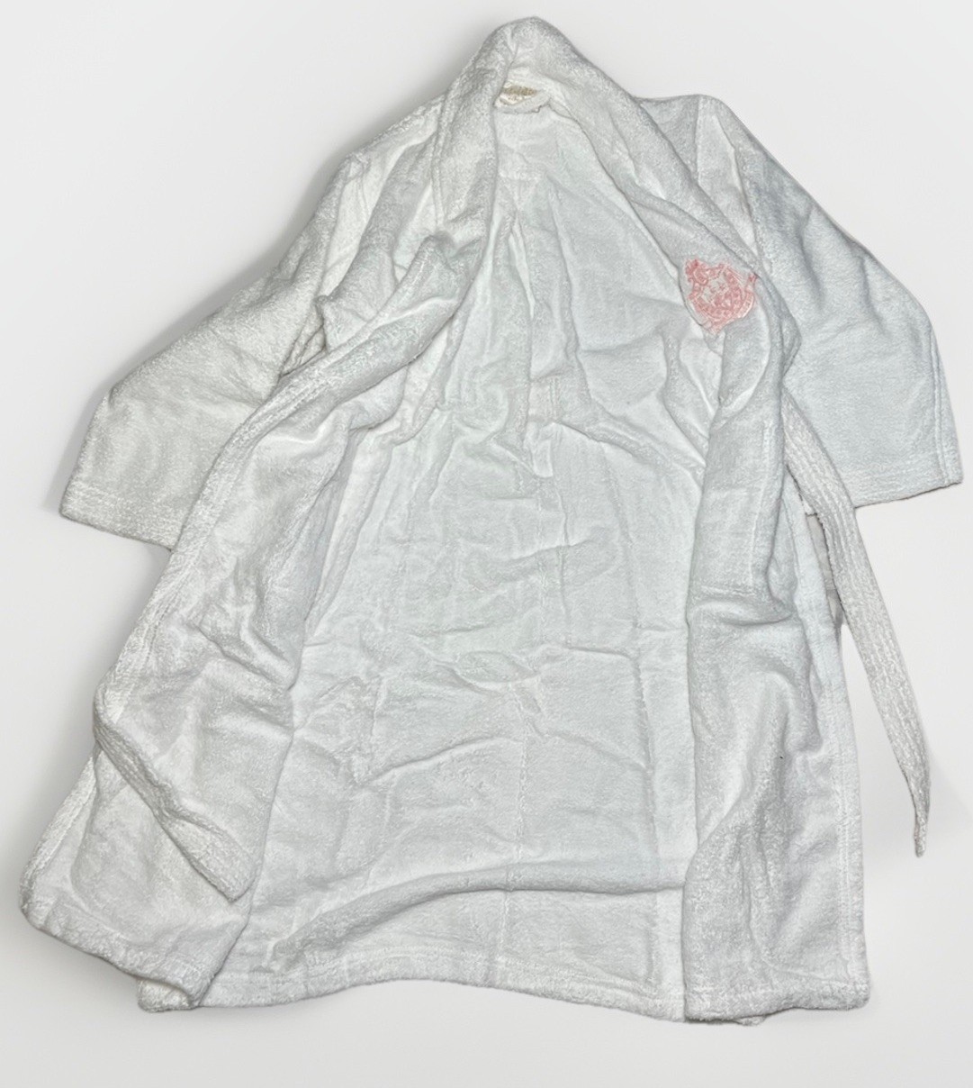 Sold out rare Beverly Hills Hotel & Bungalows Signature Pink White Robe Vintage image 10