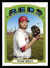 Wade Miley 2021 Topps Heritage #573 Cincinnati Reds BB *028