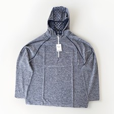 Ben Sherman Sport Golf Hooded Quarter Zip Pullover Blue Heather Men  s XL NWT