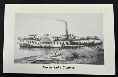 Kueka Lake Steamer, New York, William Reed Gordon (~1970s) Vintage Postcard