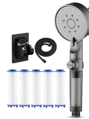 #ad HydroBoost High Pressure 5 Mode Filtered Shower Head Standard Shower Or RV $14.95