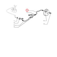 Flexibler Bremsschlauch Links Fiat Tempra - TYP - Lancia Delta Original 7714149