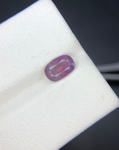 1.35 Cts Natural Kashmir Sapphire Purplish Color Oval Shape loose gemstone - Picture 16 of 16