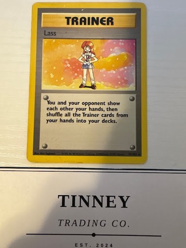 Pokemon Lass 75/102 Base Set Rare Trainer MP Vintage WOTC Card