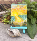 "The Edge of Becoming" Original Watercolor ACEO/ATC mini painting Impressionism — photo 1