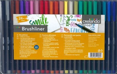 24 Brushliner v. Crelando-24 brillante Farben-Neu & OVP